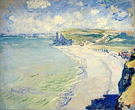 Claude Monet The Beach at Pourville Norge oil painting art
